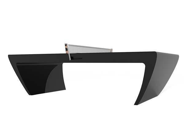 table de ping-pong design Blackshield noire - Ping-pong by Toulet